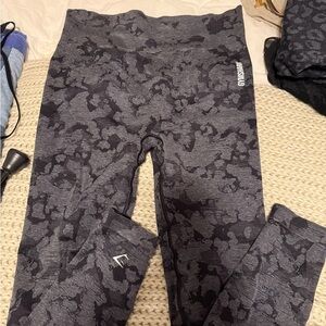 Gymshark Gray Leggings High Waist Camo